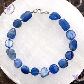 Blue Kyanite Pebble Bracelet